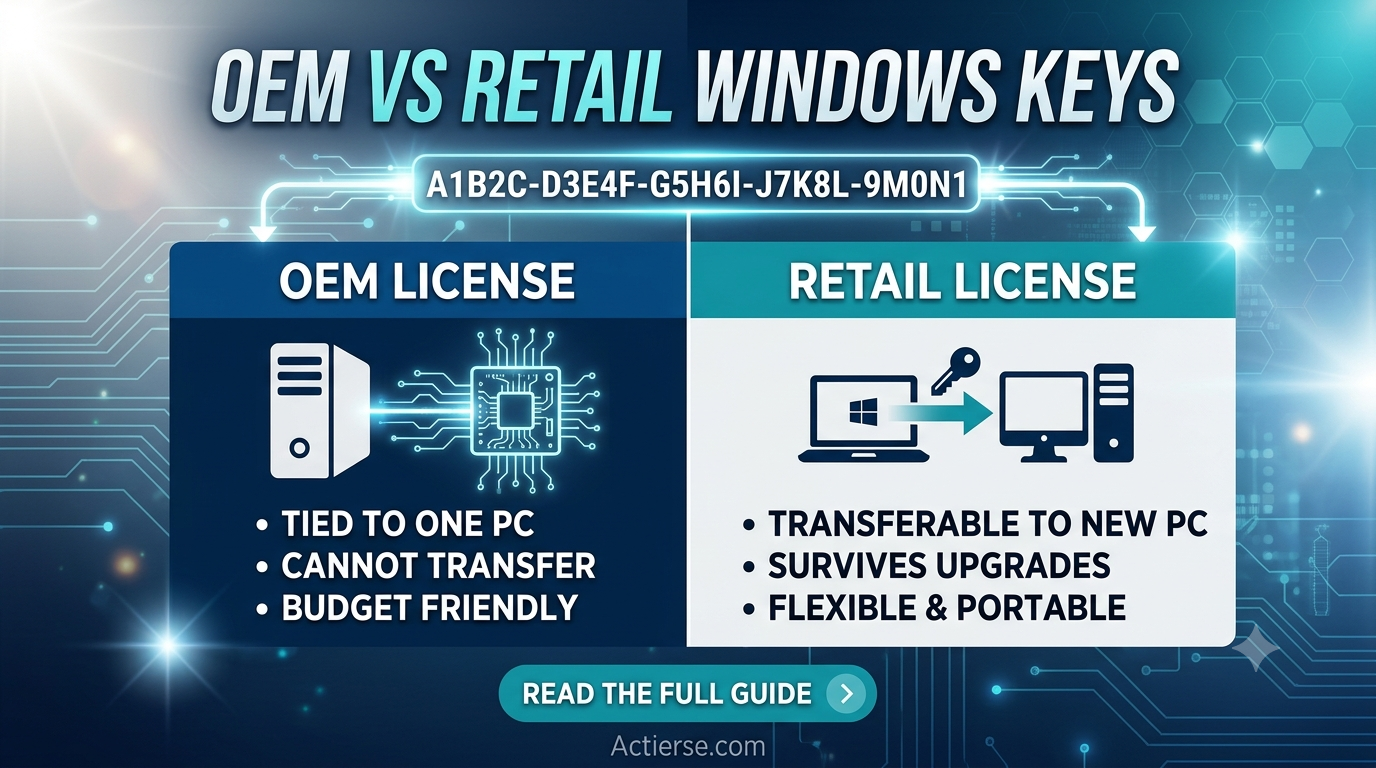OEM vs Retail Windows Keys: What's the Difference and Which Should You Buy?
