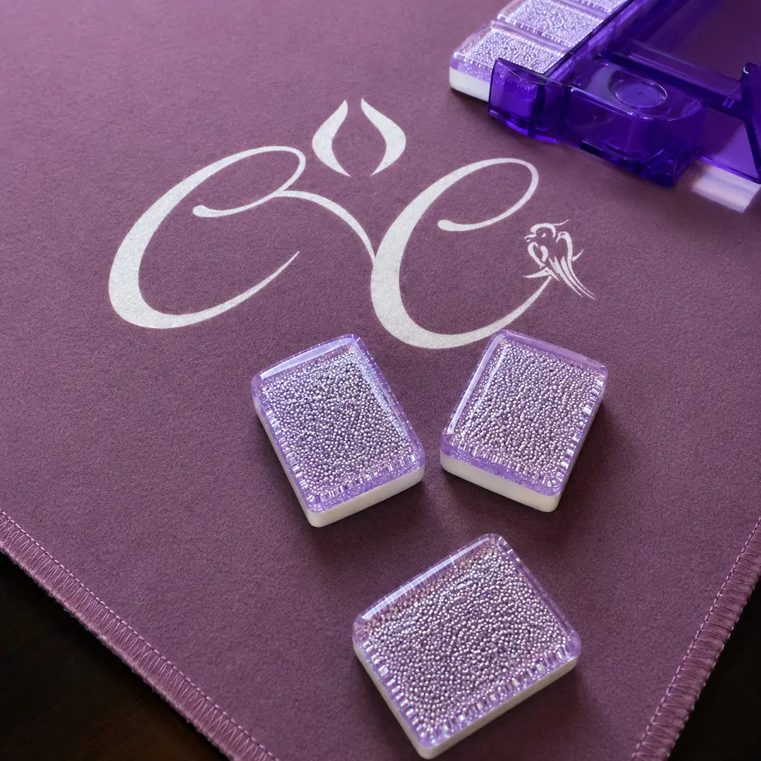 American Mah Jongg Tiles (30MM) - Purple Sparkle