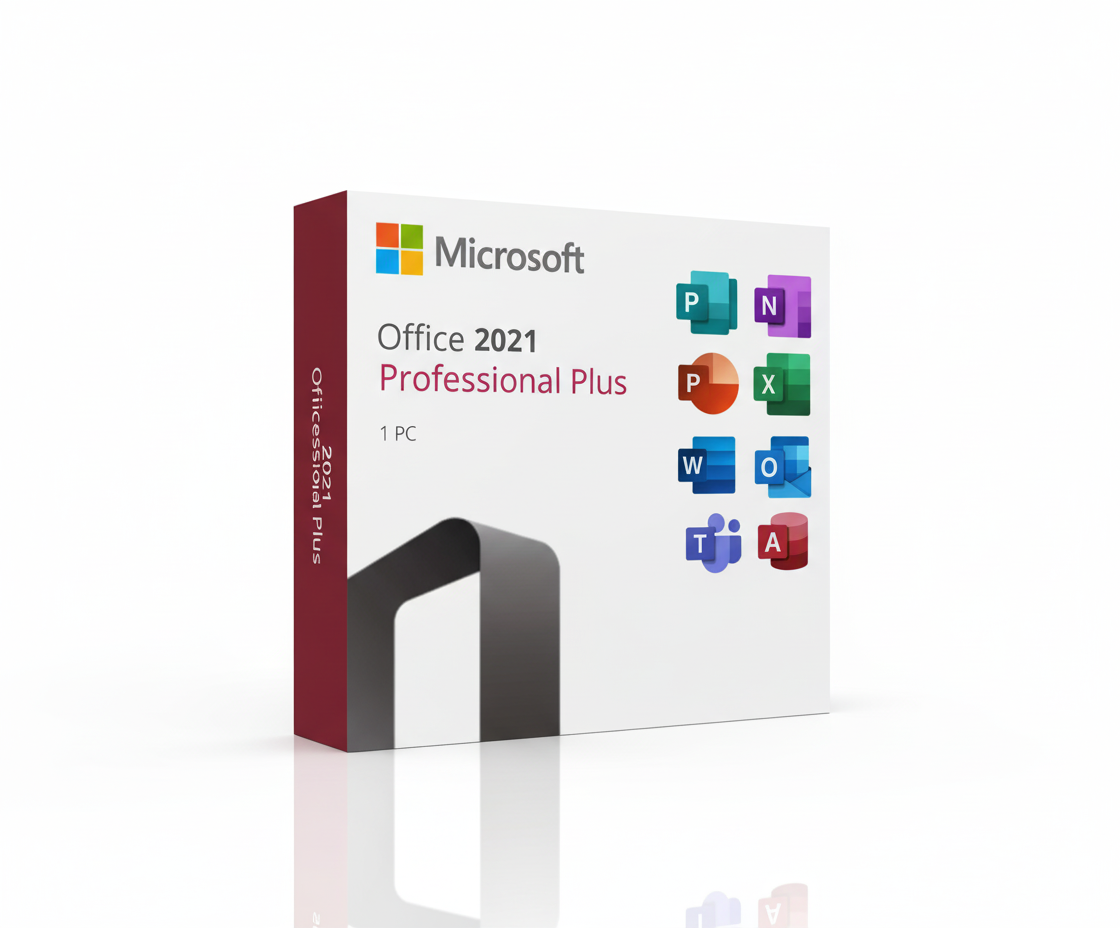 Microsoft Office Professional Plus 2021  – 1 PC Lifetime License | Windows | Instant Digital Delivery