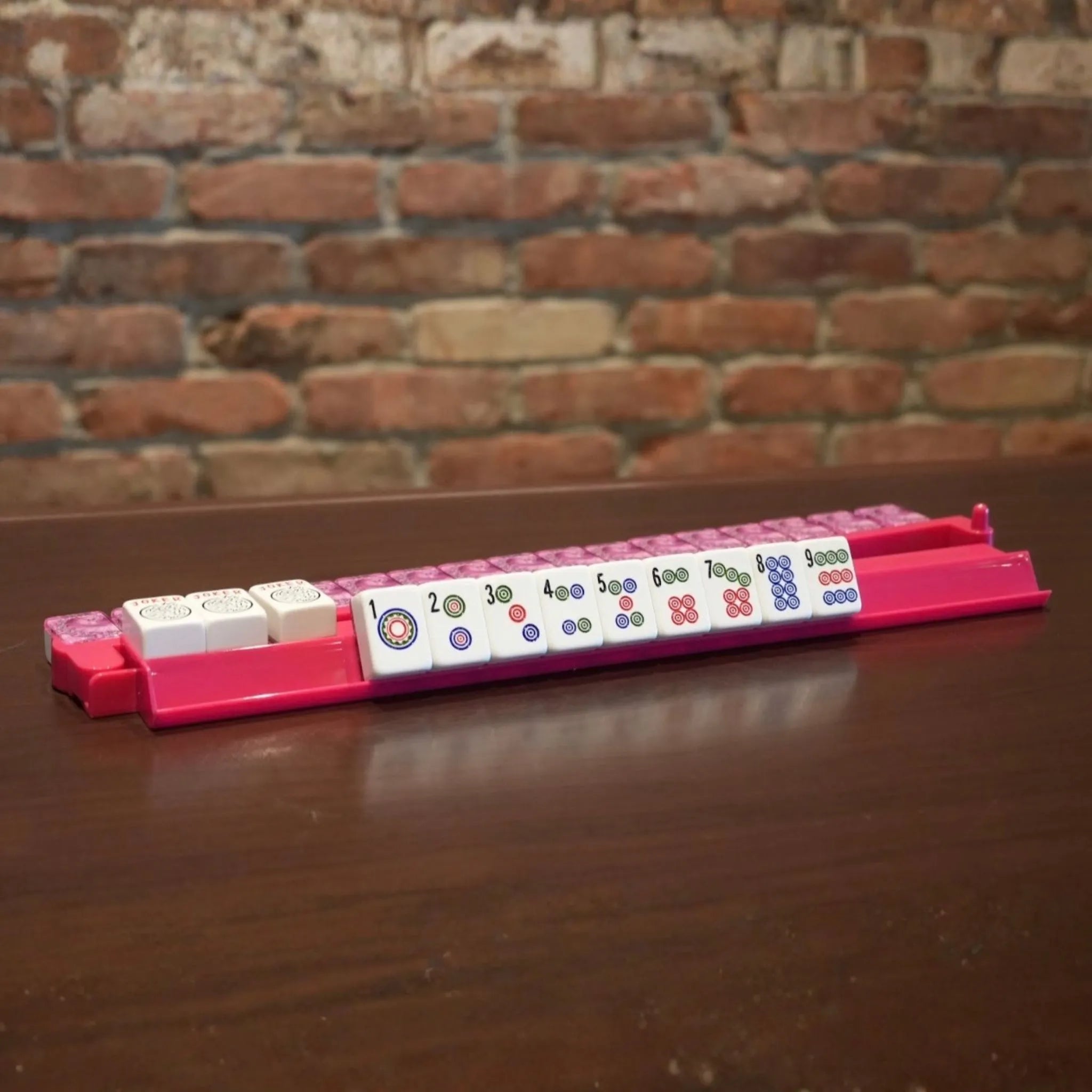 Acrylic Mah Jongg Racks with Pushers – 18.5" (Set of 4)