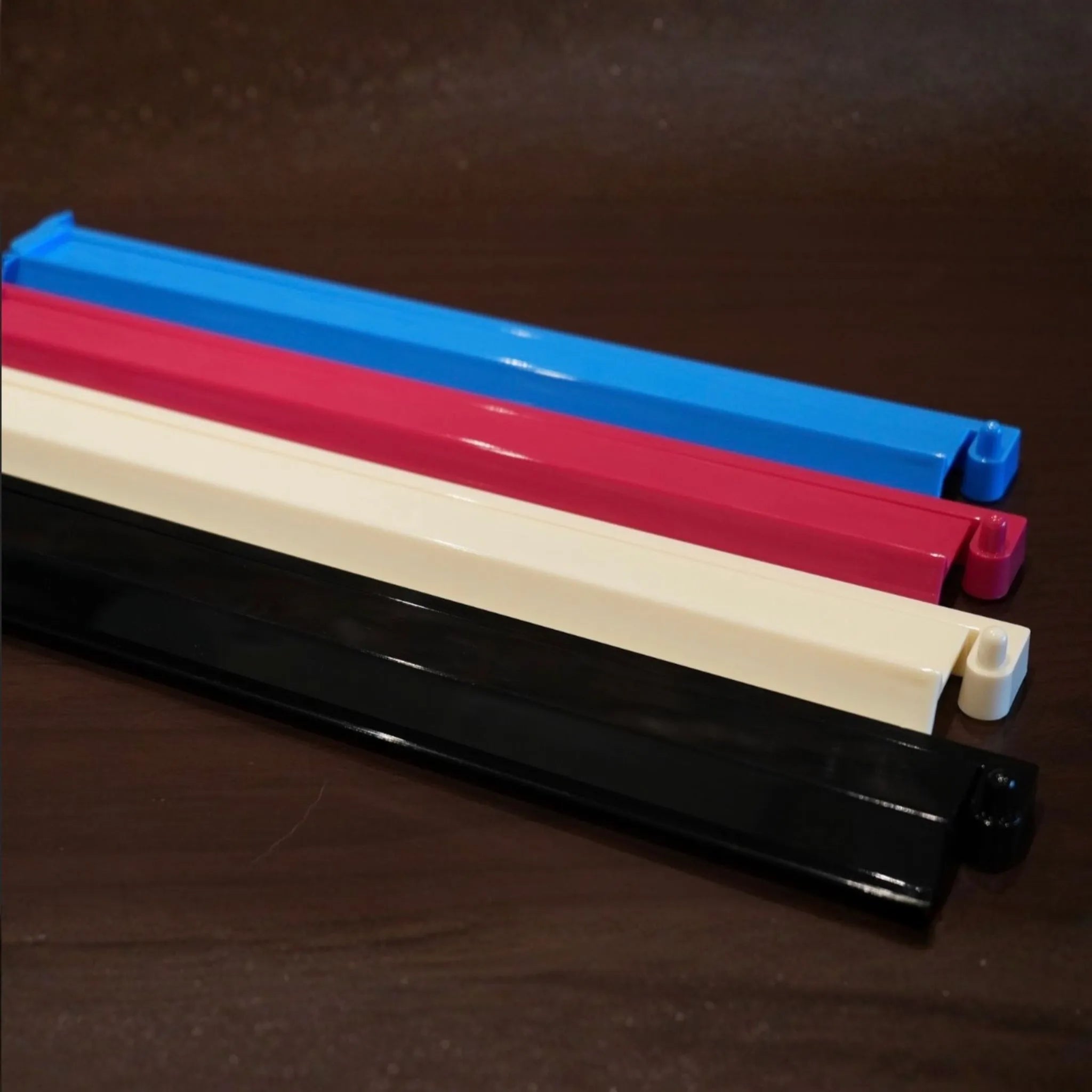 Acrylic Mah Jongg Racks with Pushers – 18.5" (Set of 4)