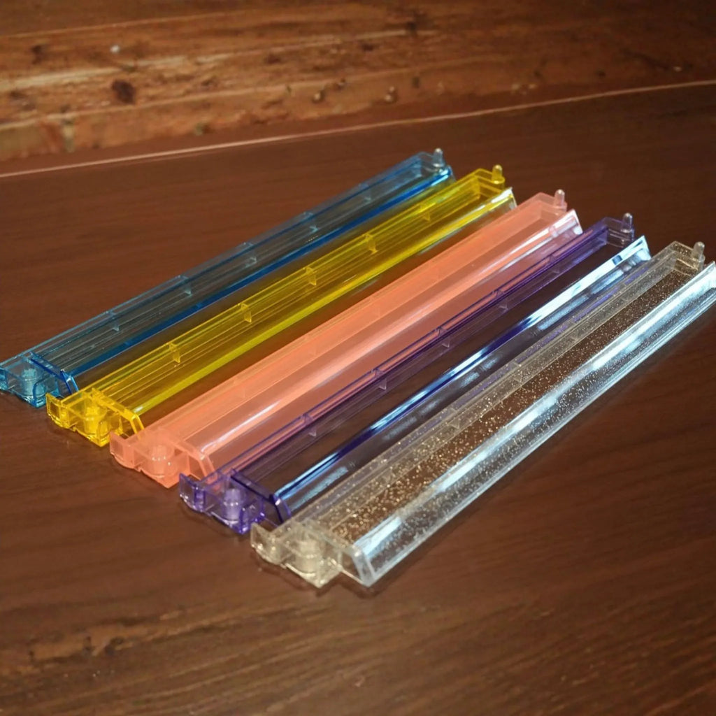 Translucent Acrylic Mah Jongg Racks with Pushers – 18.5" (Set of 4)
