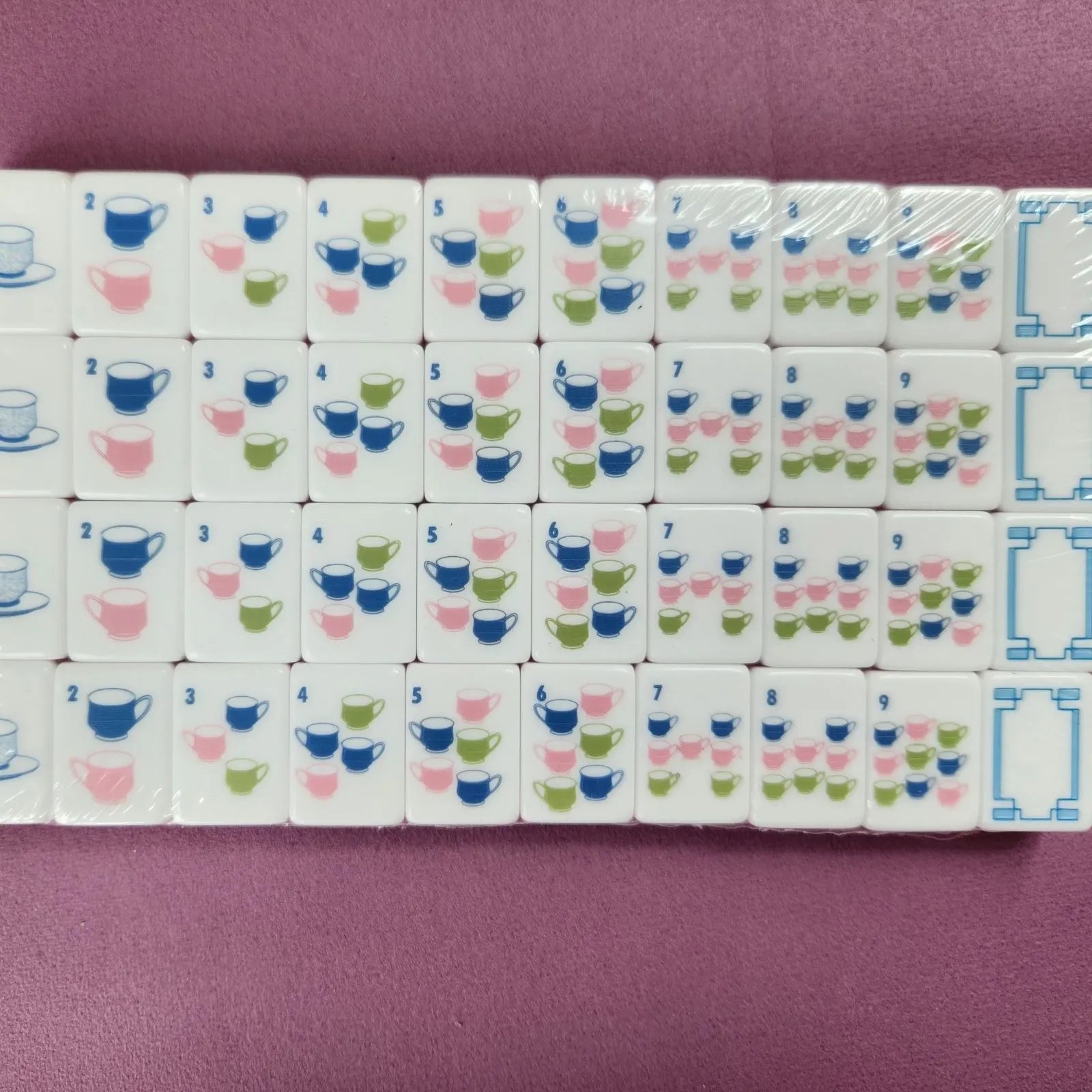 American Mah Jongg Tiles - Peach Tea 30MM