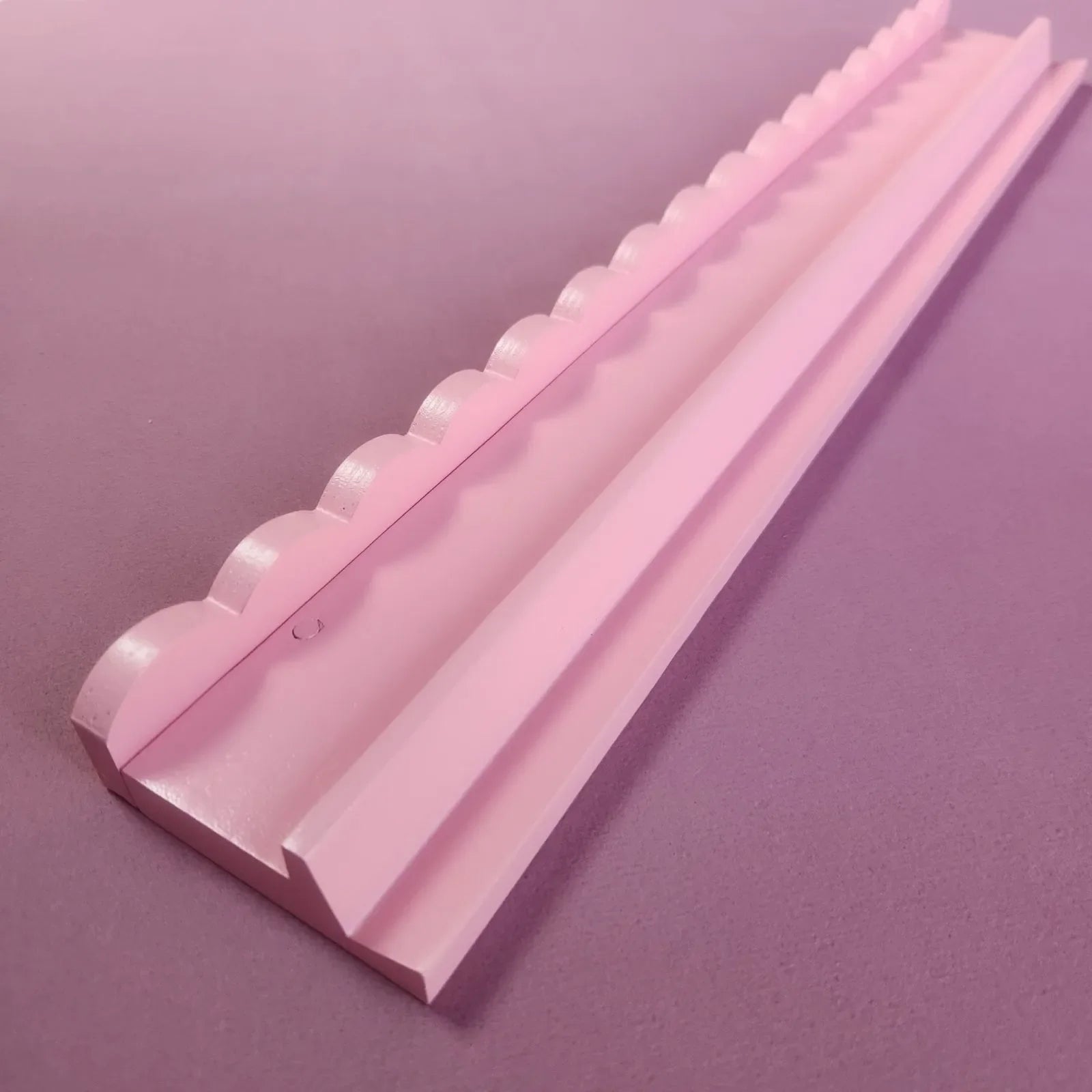 Scalloped Wood Mah Jongg Racks with Pushers - Pink 20.5" (Set of 4)
