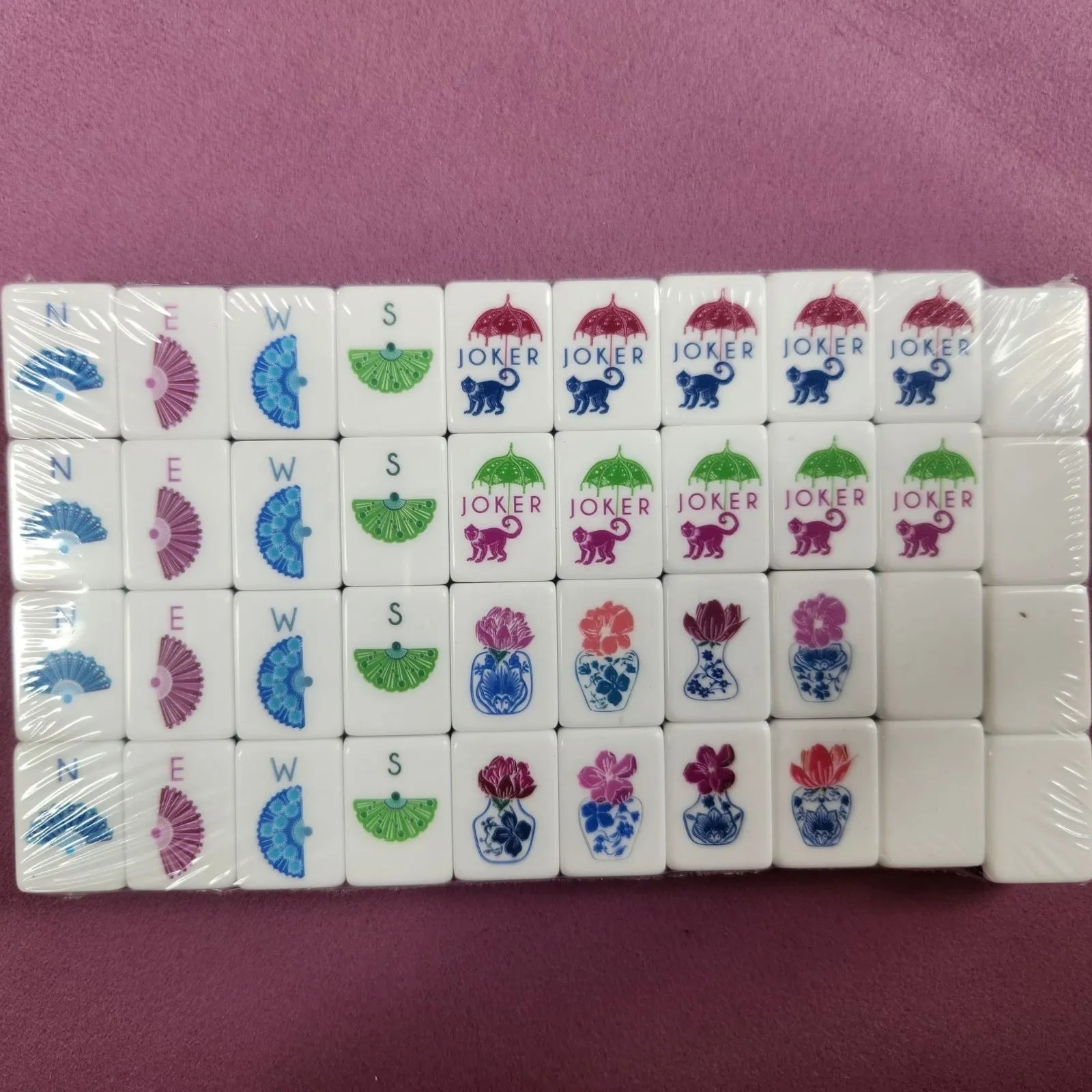 American Mah Jongg Tiles - Plum Purple 30MM