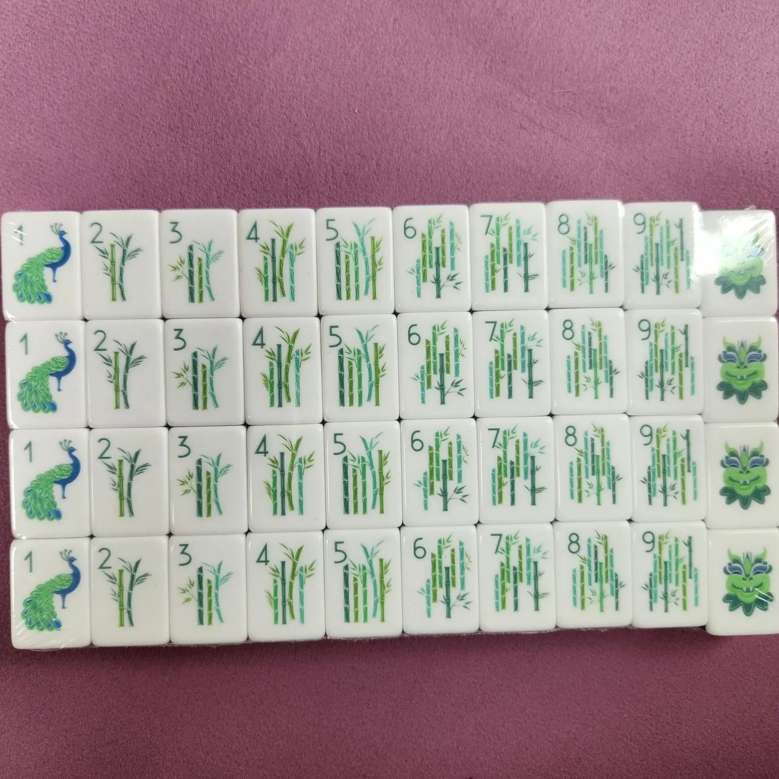 American Mah Jongg Tiles - Plum Purple 30MM