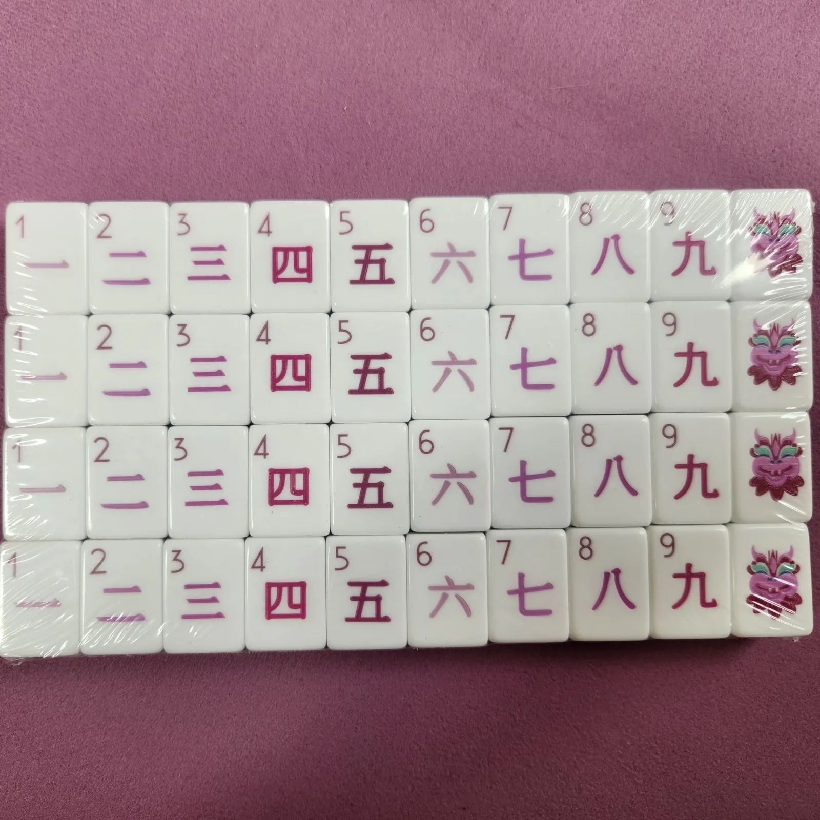 American Mah Jongg Tiles - Plum Purple 30MM