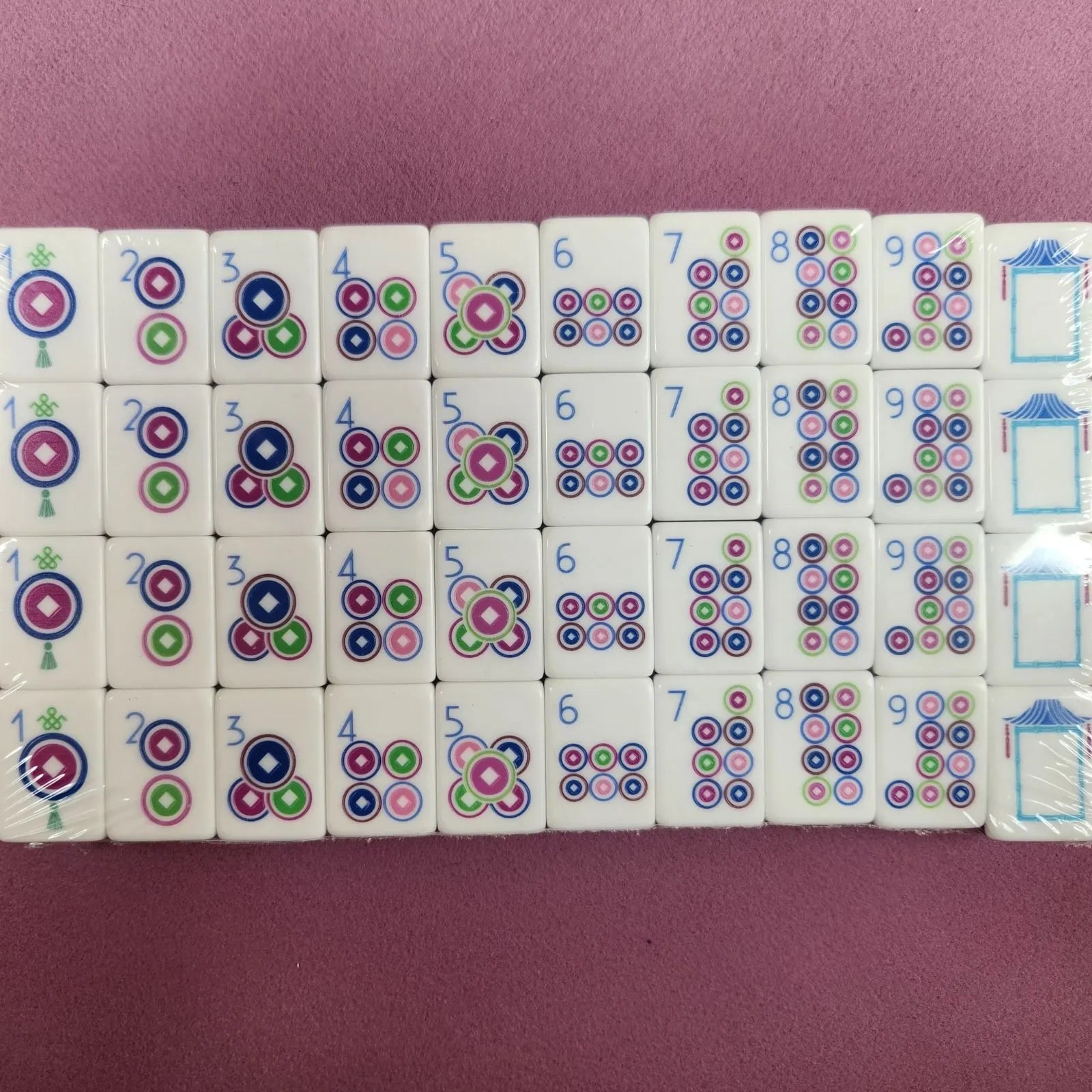 American Mah Jongg Tiles - Plum Purple 30MM