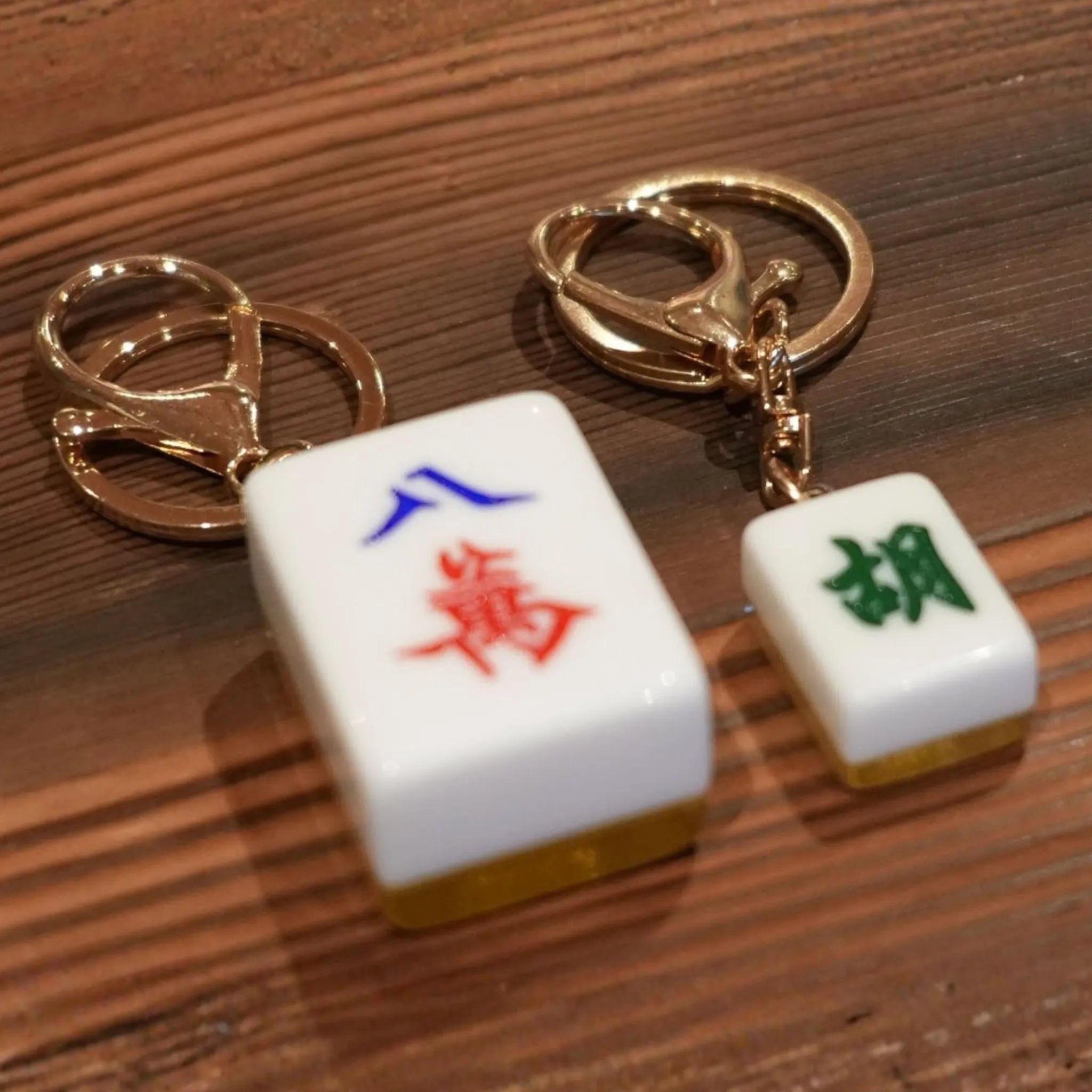 Sparkle Mah Jongg Tile Keychains – Glitter Resin Charm