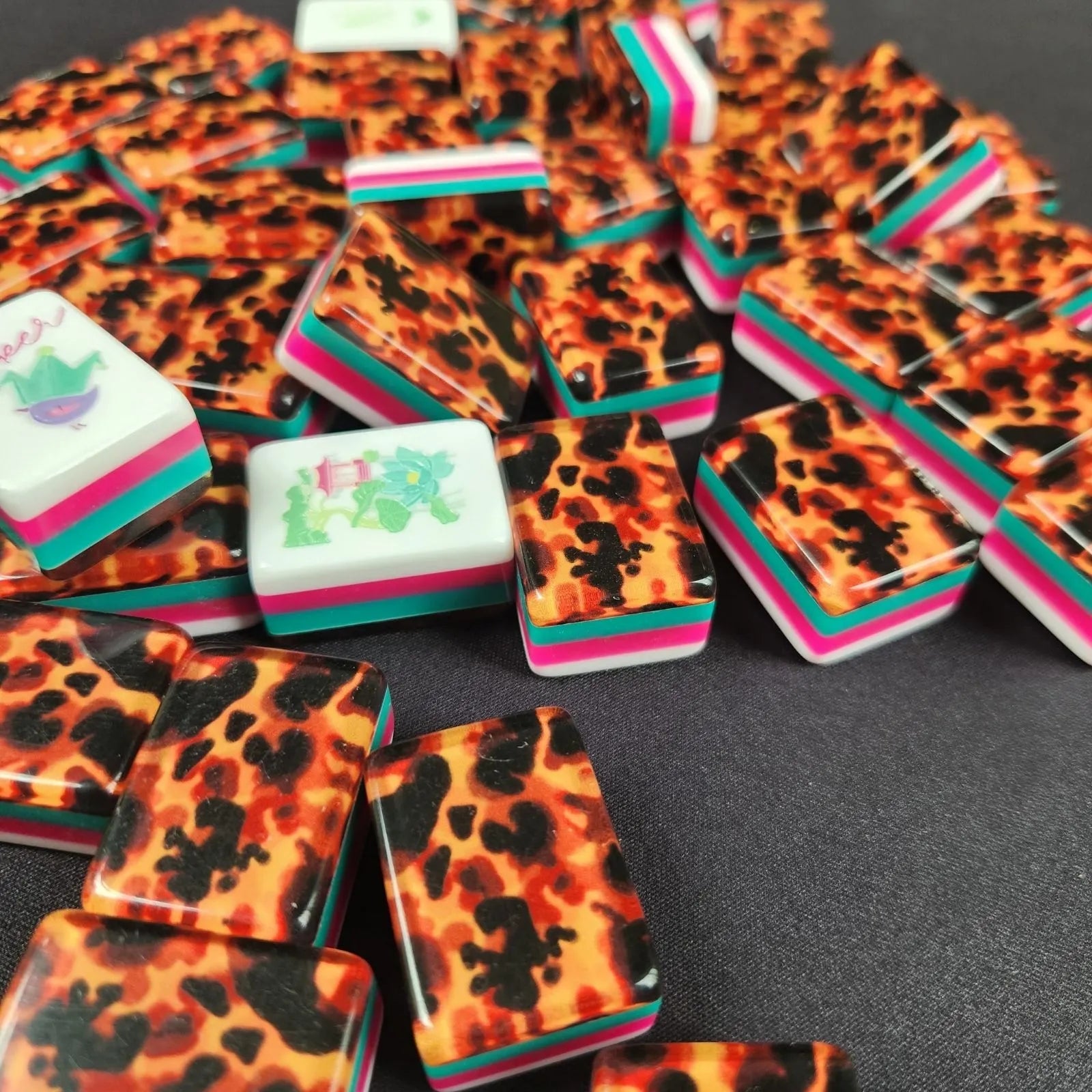 American Mah Jongg Tiles - Tortoise Shell 30MM