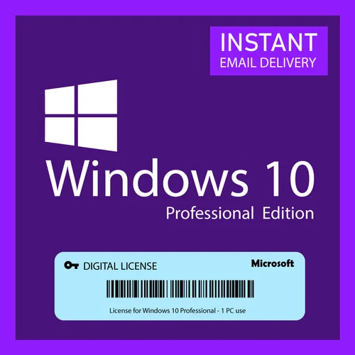 Microsoft Windows 10 Professional 32/64-bit – 1 PC License Key